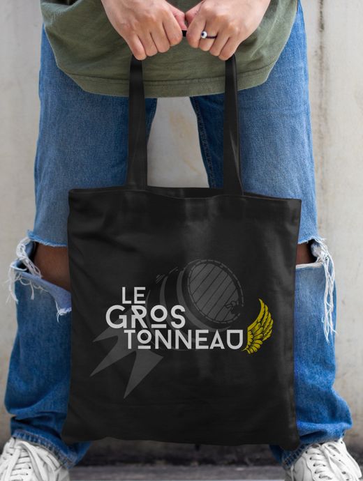 Tote Bag Noir du festival Le Gros Tonneau